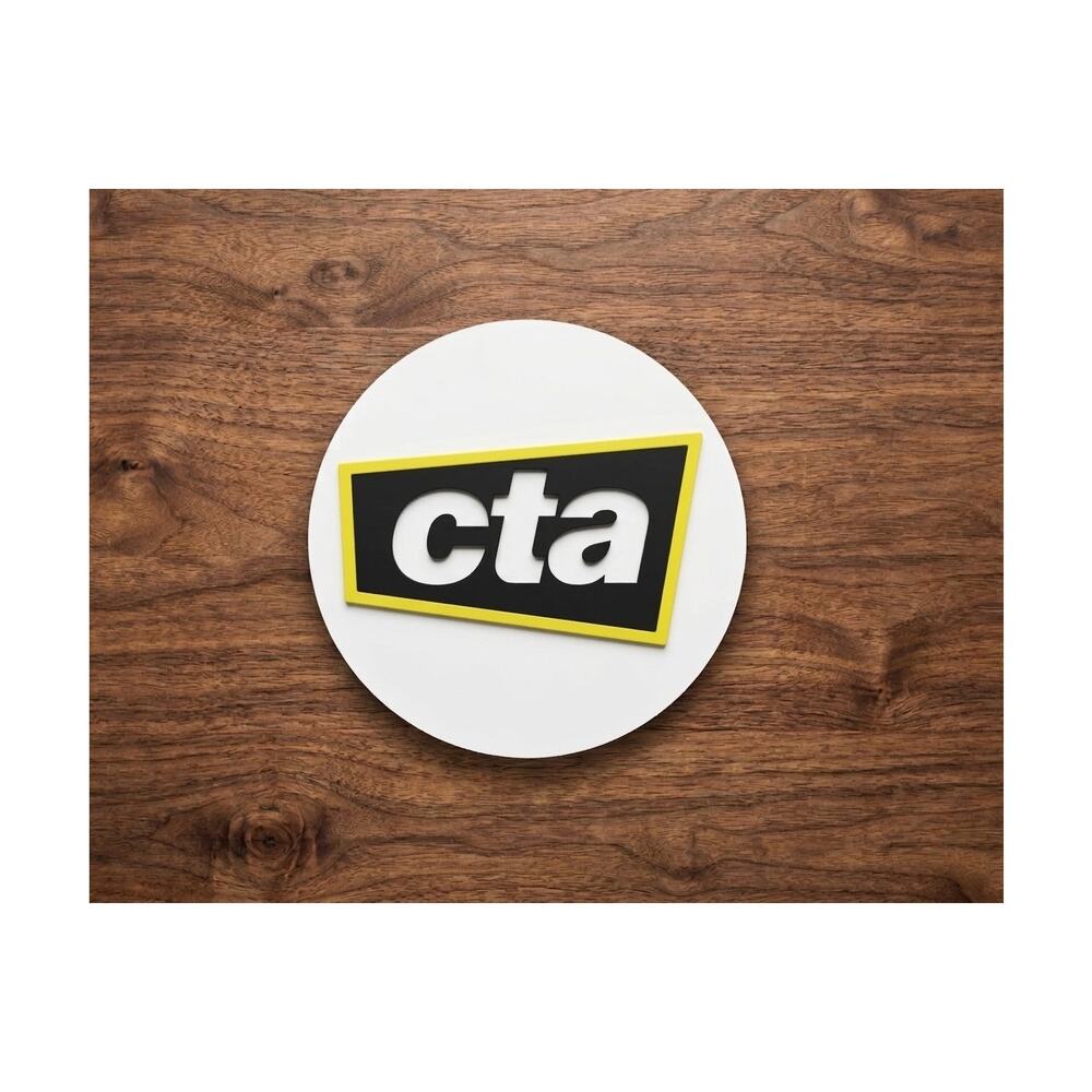 Chicago Transit Authority CTA Sign Illinois Rail Railway Metra Train Amtrak